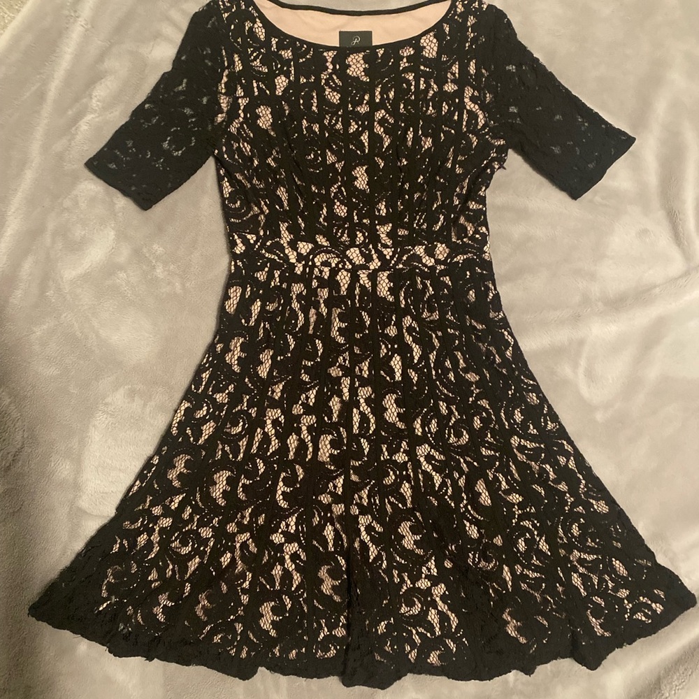 Adrianna Papell Black Lace Dress size 2